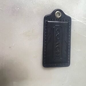 Coach Black Hangtag